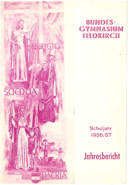 Jahresbericht 1956-1957 Deckblatt