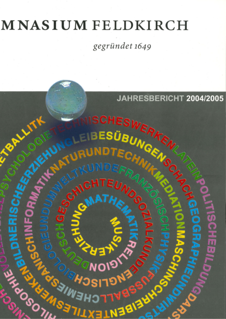 Jahresbericht 2004-2005 Deckblatt