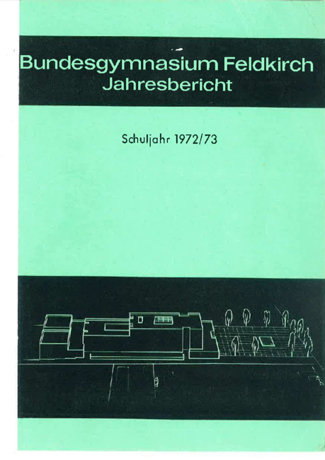 Jahresbericht 1972-1973 Deckblatt