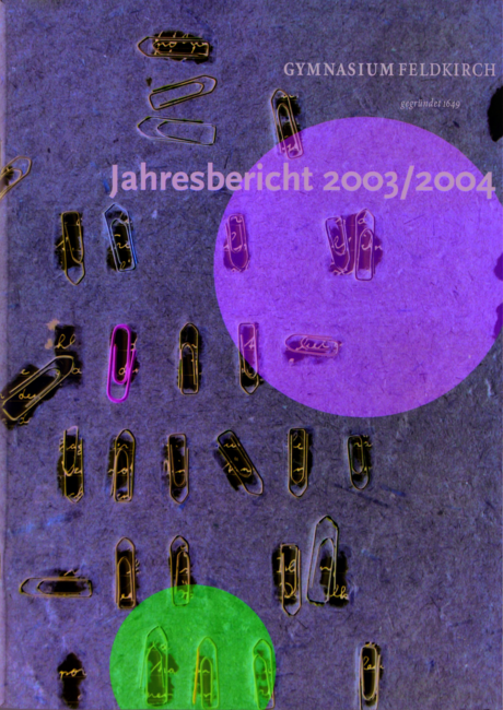Jahresbericht 2003-2004 Deckblatt