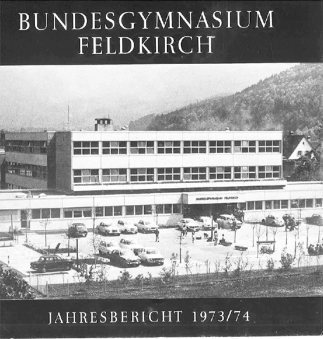 Jahresbericht 1973-1974 Deckblatt