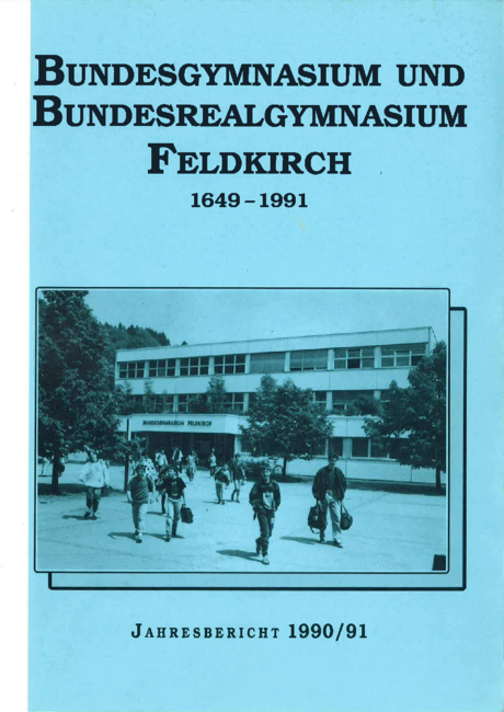 Jahresbericht 1990-1991 Deckblatt