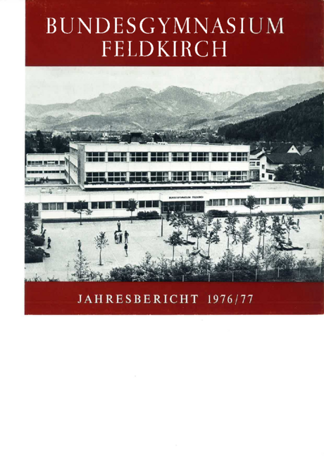 Jahresbericht 1976-1977 Deckblatt