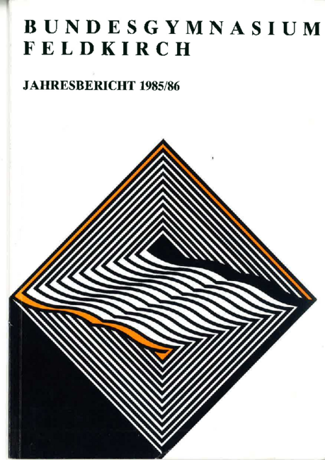 Jahresbericht 1985-1986 Deckblatt