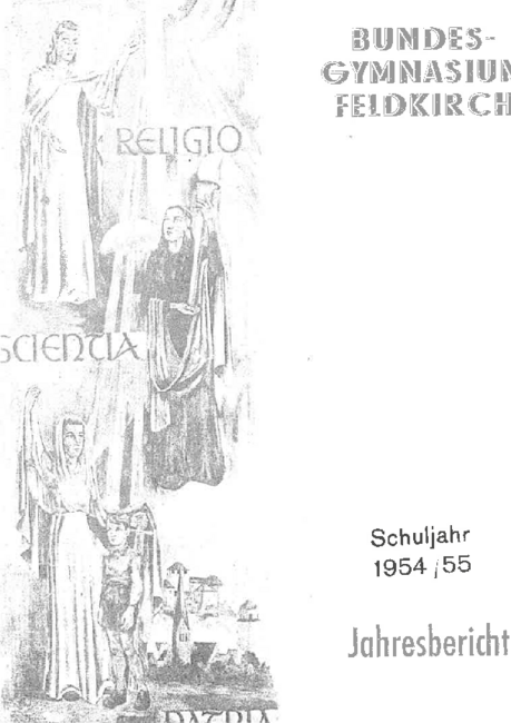 Jahresbericht 1954-1955 Deckblatt