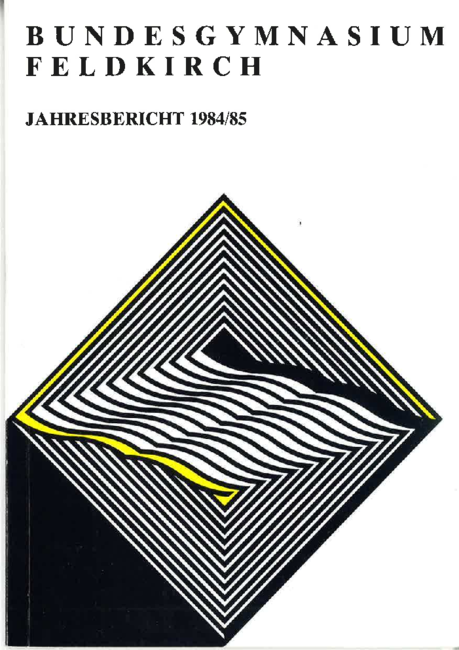 Jahresbericht 1984-1985 Deckblatt