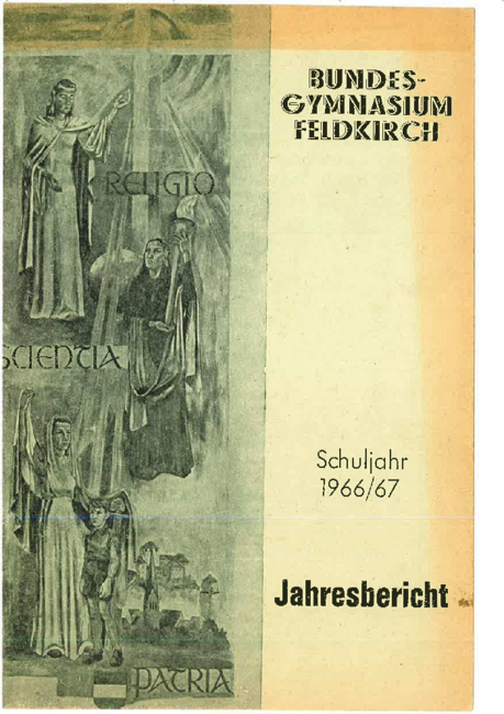 Jahresbericht 1966-1967 Deckblatt