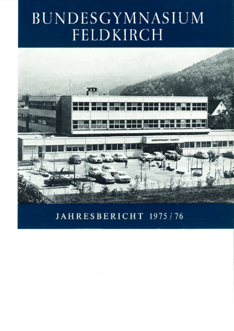 Jahresbericht 1975-1976 Deckblatt